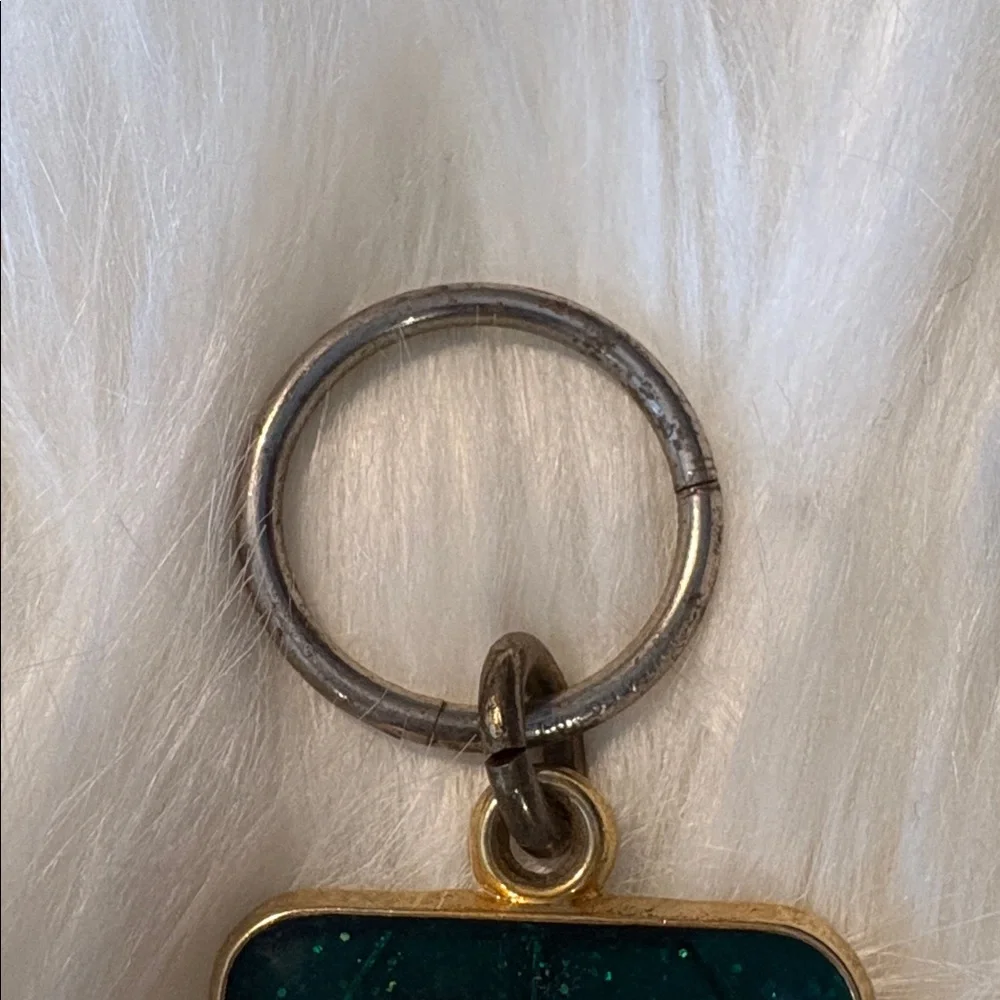 Elephant vintage Keychain with Green Background